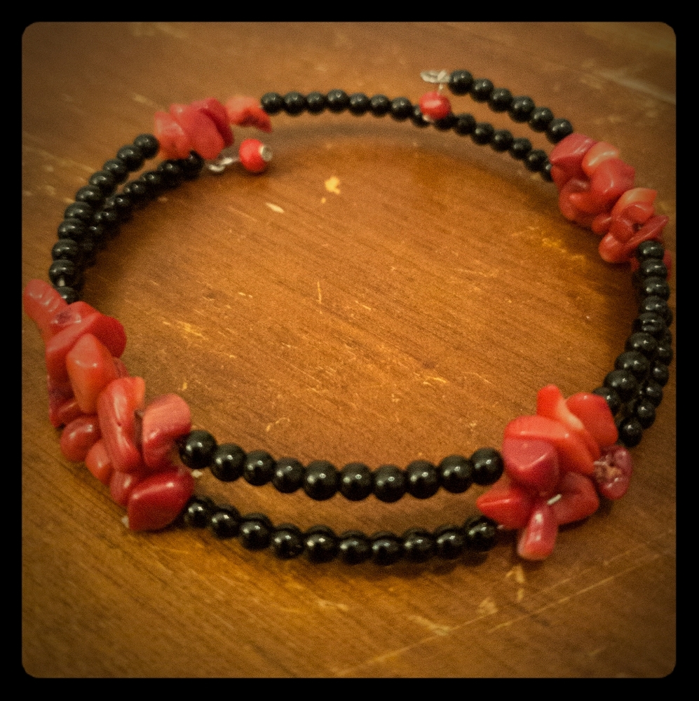 Sterling Coral Bracelet